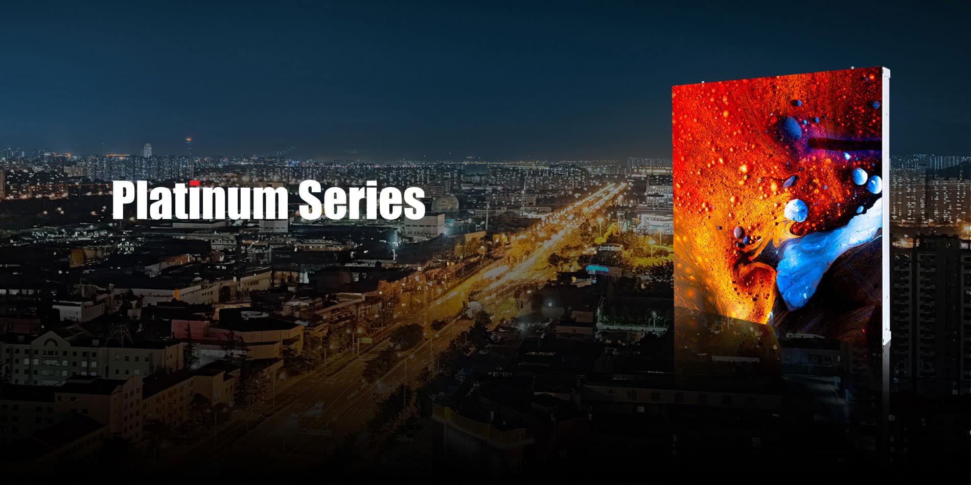high efficient outdoor led screen